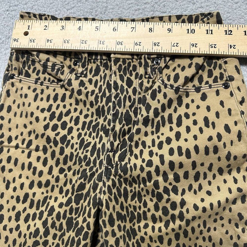 Good American Jeans Size 4 27 Good Waist High Rise Skinny Leopard Print - Picture 2 of 10